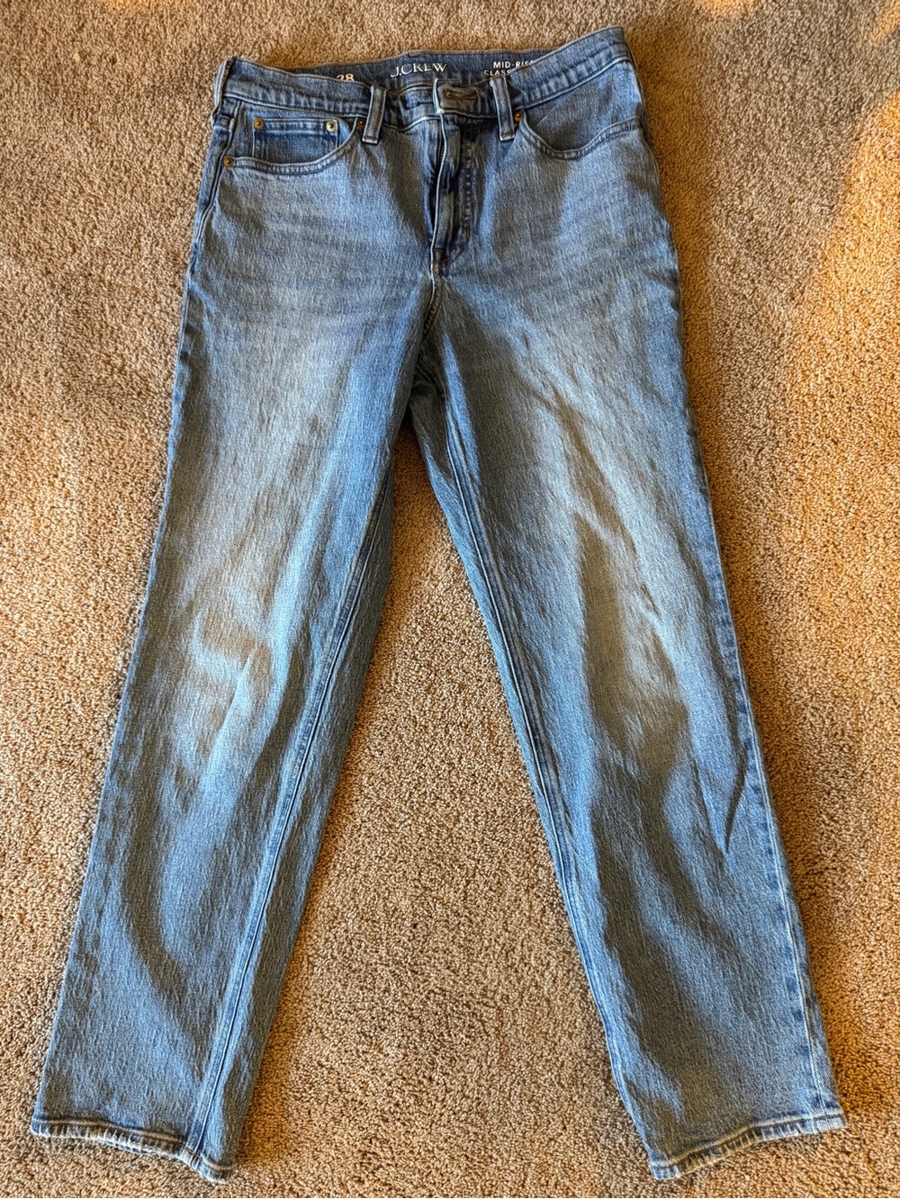 J. Crew Women’s Light Blue Denim Jeans - Classic Straight Fit